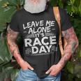 Race Day Drag Racing Gifts Dirt Track Race Car Racing Funny Gifts Unisex T-Shirt Gifts for Old Men