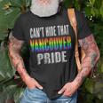 Retro 70S 80S Style Cant Hide That Vancouver Gay Pride Unisex T-Shirt Gifts for Old Men