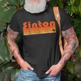 Retro 80S Style Sinton Tx T-Shirt Gifts for Old Men