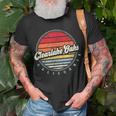 Retro Clearlake Oaks Home State Cool 70S Style Sunset T-Shirt Gifts for Old Men