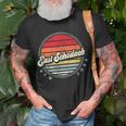 Retro East Schodack Home State Cool 70S Style Sunset T-Shirt Gifts for Old Men