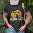Retro Grover Beach Ca Beach Vacation T-Shirt Gifts for Old Men