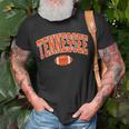 Retro Vintage Tennessee State Football Distressed T-Shirt Gifts for Old Men
