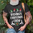 Ridings Name Gift Christmas Crew Ridings Unisex T-Shirt Gifts for Old Men