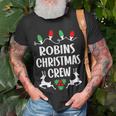 Robins Name Gift Christmas Crew Robins Unisex T-Shirt Gifts for Old Men