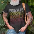 Roseville Oh Vintage Style Ohio T-Shirt Gifts for Old Men