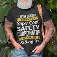 Safety Coordinator T-Shirt Gifts for Old Men