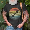 Sagittarius Retro Sunset Zodiac Sign Birthday T-Shirt Gifts for Old Men