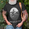 San Juan Islands Washington Orca Whale Souvenir T-Shirt Gifts for Old Men