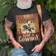 Save A Horse Cowboy Cowgirl Equestrian Calf Roping Lover Unisex T-Shirt Gifts for Old Men