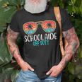 School Aide Off Duty Happy Last Day Of School Summer 2021 Unisex T-Shirt Gifts for Old Men