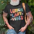 School Lunch Lady Vibes Back To School Cafeteria Crew T-Shirt Gifts for Old Men