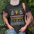 Science Nerd Ugly Christmas Sweater T-Shirt Gifts for Old Men