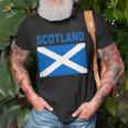 Scotland Flag Cool Pocket Scottish Alba Flags T-Shirt Gifts for Old Men