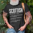 Scottish Definition Scottish & Scotland Heritage T-Shirt Gifts for Old Men