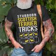 Scottish Terrier Stubborn Tricks T-Shirt Gifts for Old Men