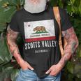 Scotts Valley California Cali City Souvenir Ca Flag T-Shirt Gifts for Old Men