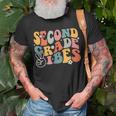 Second Grade Vibes Team 2Nd Grade Groovy Back To School Unisex T-Shirt Gifts for Old Men