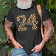 Senior 2024 Class Of Graduation Leopard Graduate T-Shirt Gifts for Old Men
