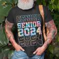 Senior 2024 Class Of 24 High School College Graduation Unisex T-Shirt Gifts for Old Men