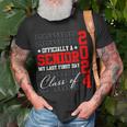 Senior 2024 Graduation My Last First Day Of Class Of 2024 Unisex T-Shirt Gifts for Old Men