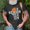 Senior Class Of 2024 Basketball Seniors Back To School Unisex T-Shirt Gifts for Old Men