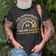 In September We Wear Gold Childhood Cancer Awareness T-Shirt Gifts for Old Men