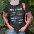 Shark Lover Types Of Sharks Kinds Of Sharks Shark T-Shirt Gifts for Old Men