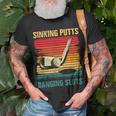 Sinking Putts Banging-Sluts Golf Player Coach Vintage Sport Unisex T-Shirt Gifts for Old Men