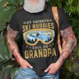 Skiing My Favorite Ski Buddies Call Me Grandpa Unisex T-Shirt Gifts for Old Men