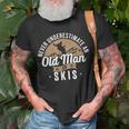 Skiing Skier Never Underestimate An Old Man On Skis T-Shirt Gifts for Old Men