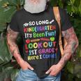 So Long Kindergarten Happy Last Day Of School Grad 2023 Unisex T-Shirt Gifts for Old Men