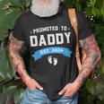 Soon To Be Dad Est 2024 Fathers Day New Dad Vintage Gift Unisex T-Shirt Gifts for Old Men