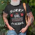 Sorry This Girl Is Taken By Hot Bisexual FunnyLgbt LGBT Funny Gifts Unisex T-Shirt Gifts for Old Men