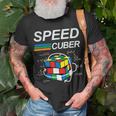 Speed Cuber Competitive Puzzle Speedcubing Players T-Shirt Gifts for Old Men