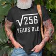 Square Root Of 256 16 Years Old 16Th Birthday Unisex T-Shirt Gifts for Old Men