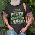 St Patrick's Day Bartender Ideas Never Underestimate T-Shirt Gifts for Old Men