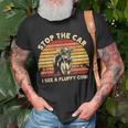 Stop The Car I See A Fluffy Cow Highland Cow Breeder Unisex T-Shirt Gifts for Old Men