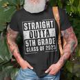Straight Outta 5Th Grade Class Of 2023 Funny Graduation Unisex T-Shirt Gifts for Old Men