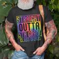 Straight Outta 5Th Grade Class Of 2023 Graduation Tie Dye Unisex T-Shirt Gifts for Old Men
