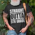 Straight Outta 5Th Grade Graduation School Unisex T-Shirt Gifts for Old Men