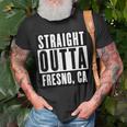 Straight Outta California Fresno Home T-Shirt Gifts for Old Men