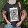 Strength Tarot Card Skull Goth Punk Magic Occult Tarot T-Shirt Gifts for Old Men
