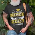 Super Proud Niece Of 2023 Graduate Awesome Family College Unisex T-Shirt Gifts for Old Men