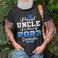 Super Proud Uncle Of 2023 Graduate Awesome Family College Unisex T-Shirt Gifts for Old Men