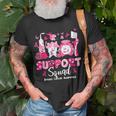 Support Squad Tooth Dental Breast Cancer Awareness Dentist T-Shirt Gifts for Old Men