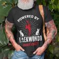 Taekwondo Cat Lover Martial Arts Sport Taekwondo T-shirt Gifts for Old Men