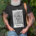 Tarot Card The Chariot Skull Goth Punk Magic Occult Tarot T-Shirt Gifts for Old Men