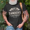 Team Sanders Lifetime Membership Retro Last Name Vintage T-Shirt Gifts for Old Men
