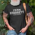 Team Starrett | Proud Family Surname Last Name Gift Unisex T-Shirt Gifts for Old Men